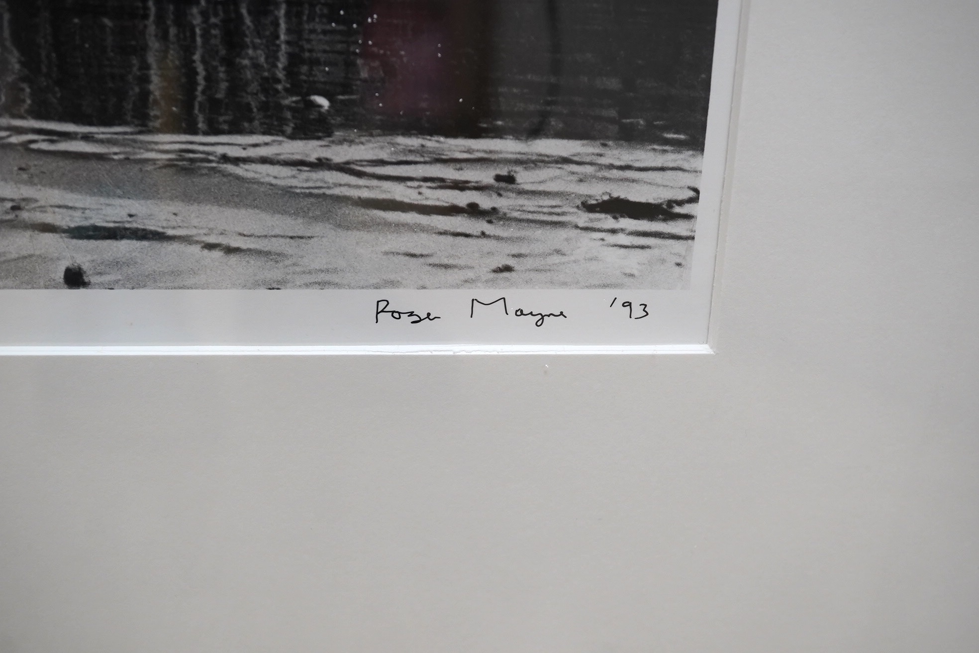 Roger Mayne (Photographer, 1929-2014), gelatin silver print, 'November storm, Lyme Regis', signed and dated '93, inscribed proof, 22 x 33cm. Condition - good